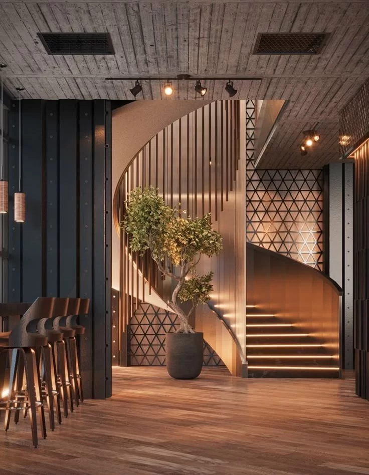 Stairwell view from above